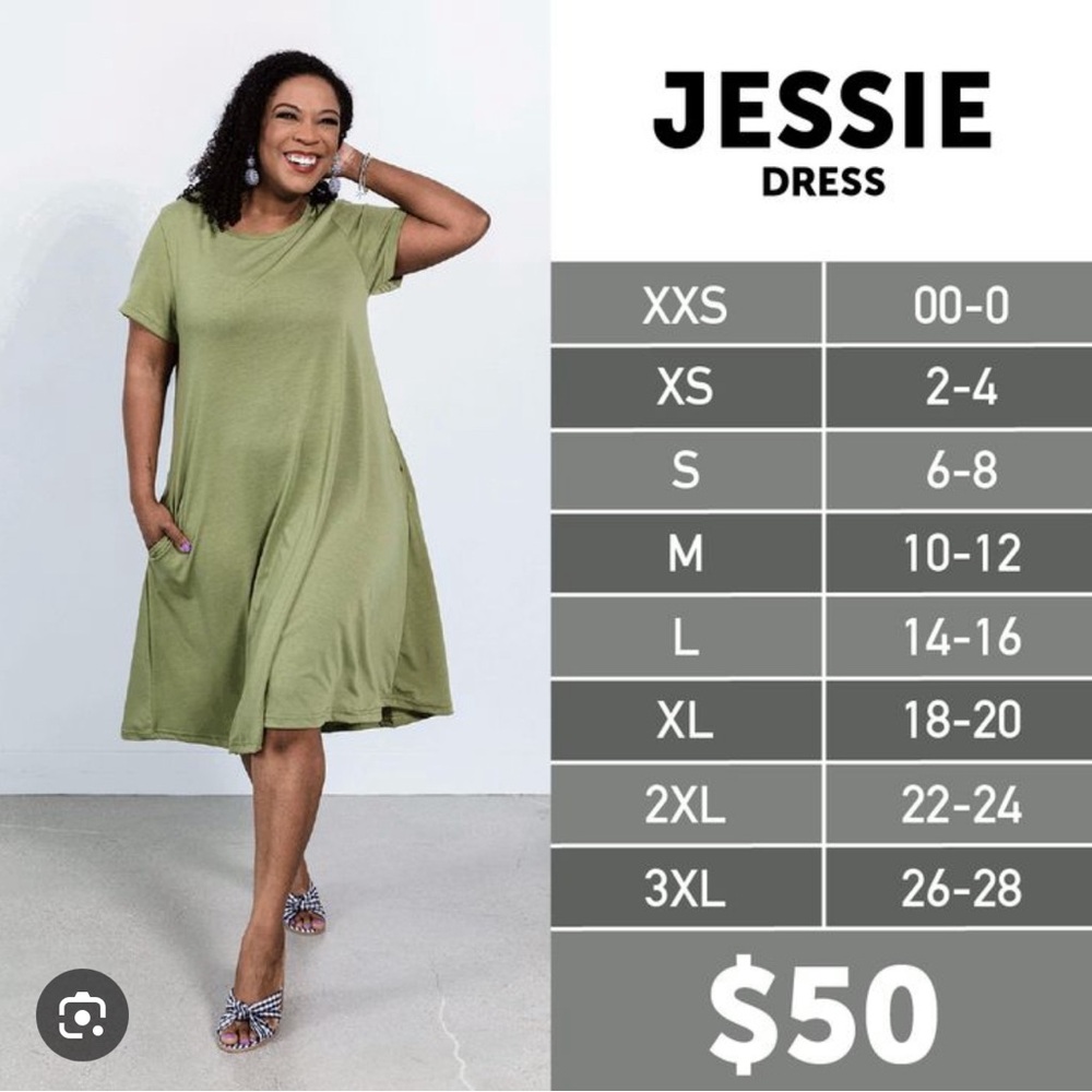 LuLaRoe Jessie, XXS but has a looser fit